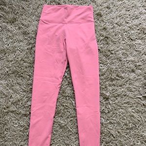 Pink/Salmon Colored Fabletics Leggings